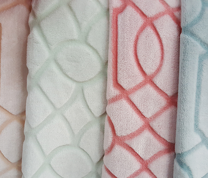 珊瑚、法蘭絨背印、剪花系列